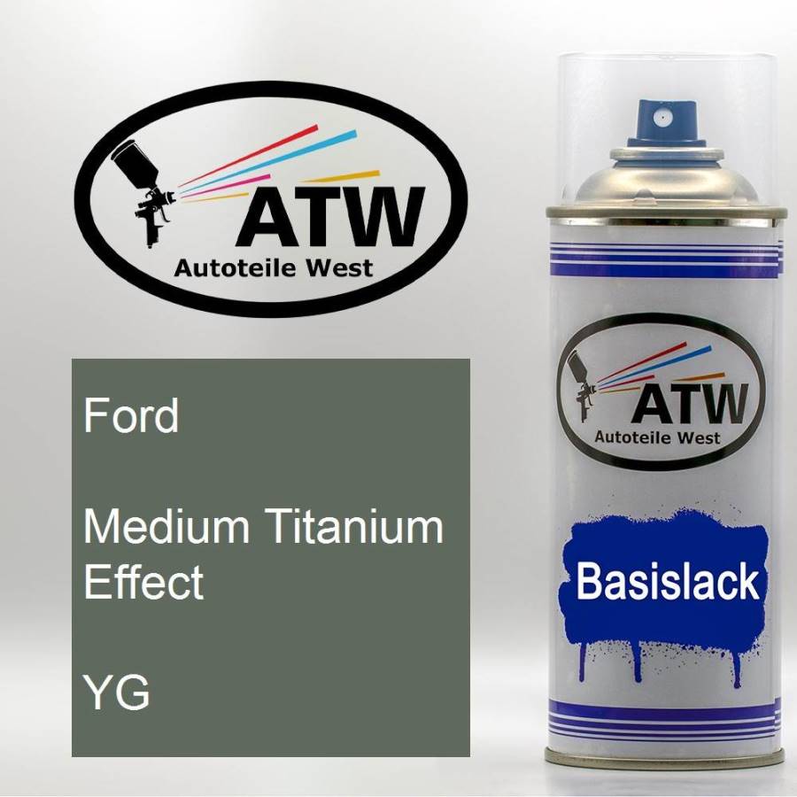 Ford, Medium Titanium Effect, YG: 400ml Sprühdose, von ATW Autoteile West.